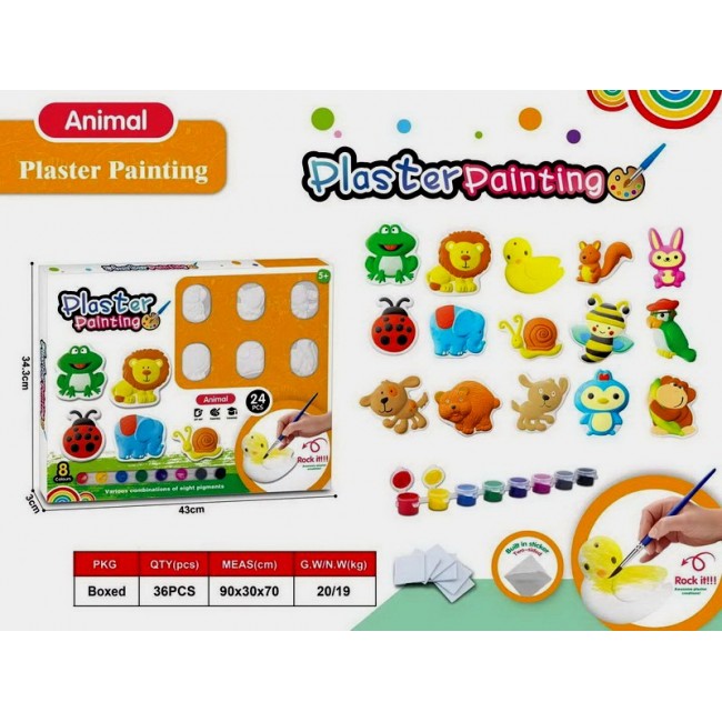 Set creativ ceramica de pictat animale sau dinozauri